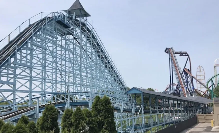 The Blue Streak roller coaster