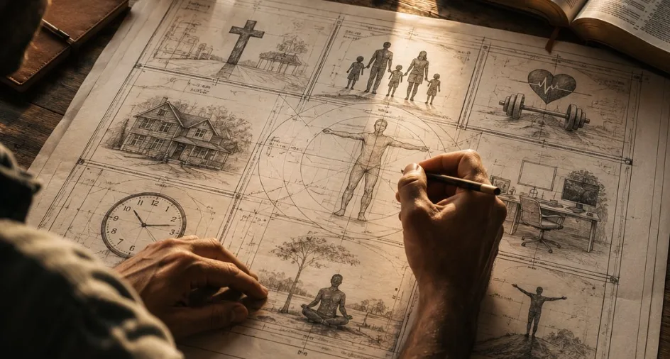 Sketching the blueprint of a life — faith, family, health, and work