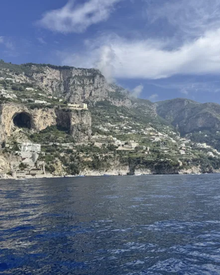The Amalfi coast from the water